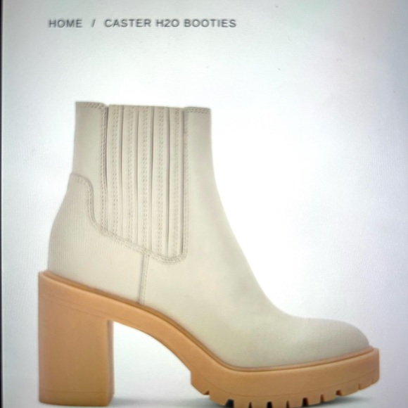 Dolce vita Caster H20 Booties Sz 7 Ivory Leather, used twice - Picture 12 of 14